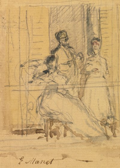 The Balcony by Édouard Manet